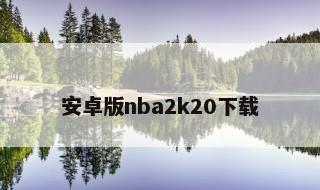 安卓版nba2k20下载 2k20手机安卓中文版